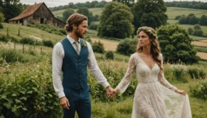 Le costume champêtre parfait : charme bohème pour un mariage inoubliable